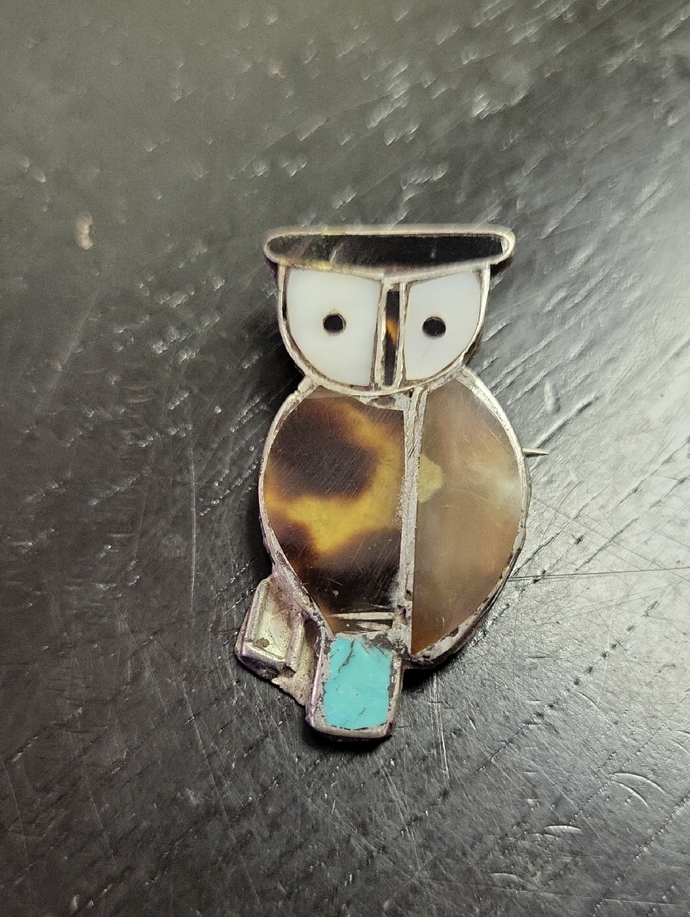Abstract Owl Pin